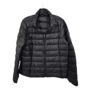 Eddie Bauer CirrusLite Down Puffer Jacket Women XL Black Warm Winter Ski Outdoor